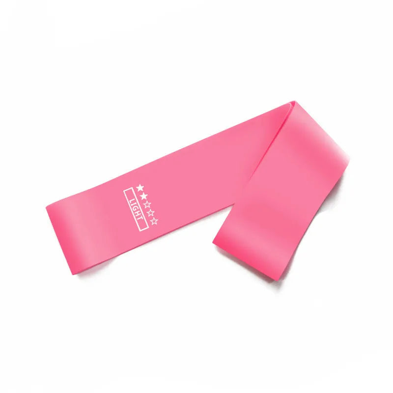Resistance bands set made of 100% natural latex, five colours, 600mm x 50mm, for Pilates CrossFit fitness