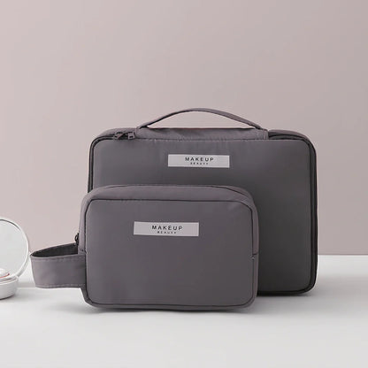 23x16.5x8cm travel cosmetic organiser bag with sponge construction and multiple compartments