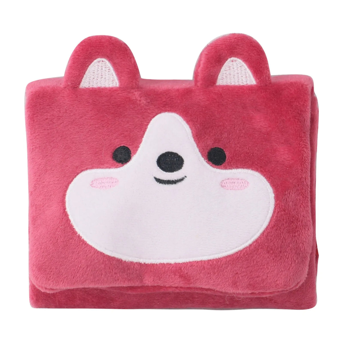 Plush snuffle mat dog toy for sniffing and foraging, available in brown, pink, and white
