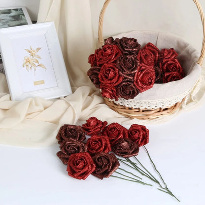 Personalised Valentine's Day preserved bridal bouquet with manual processing in multiple colour options