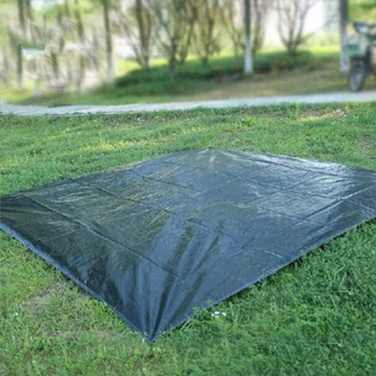 Thick PE ground cloth for camping and picnics, waterproof and durable