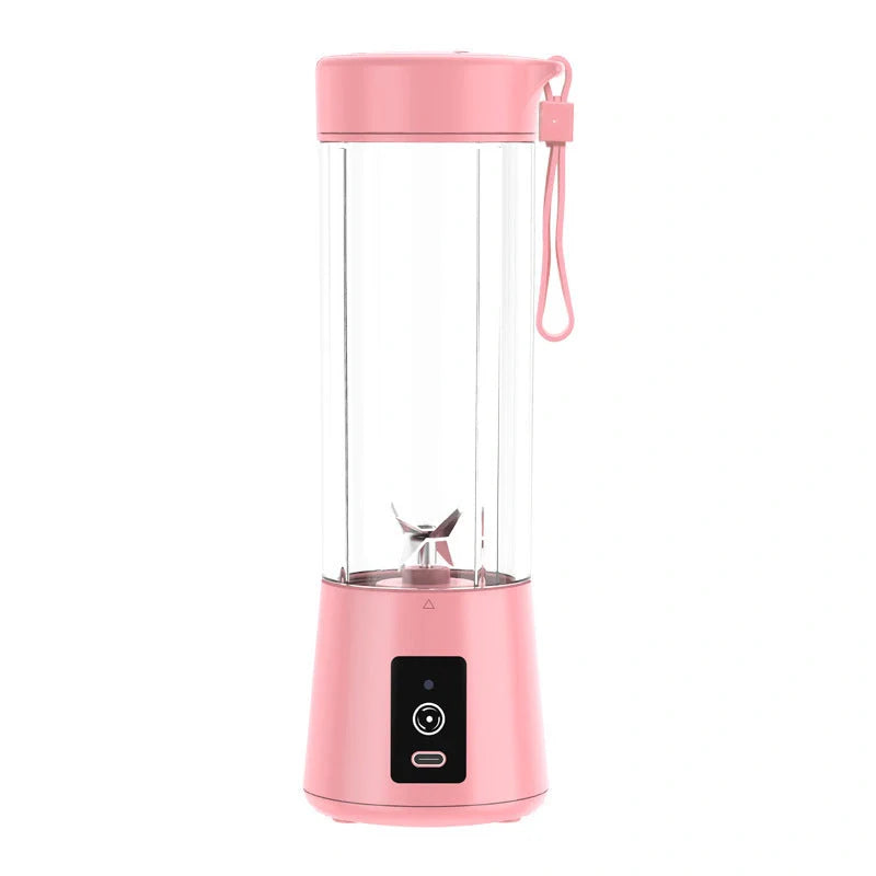 Portable electric juicer with stainless steel blade in various colors