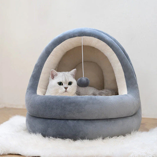 Premium Cat Beds in Grey and Beige Grey Colours, Designed for Comfort and Relaxation