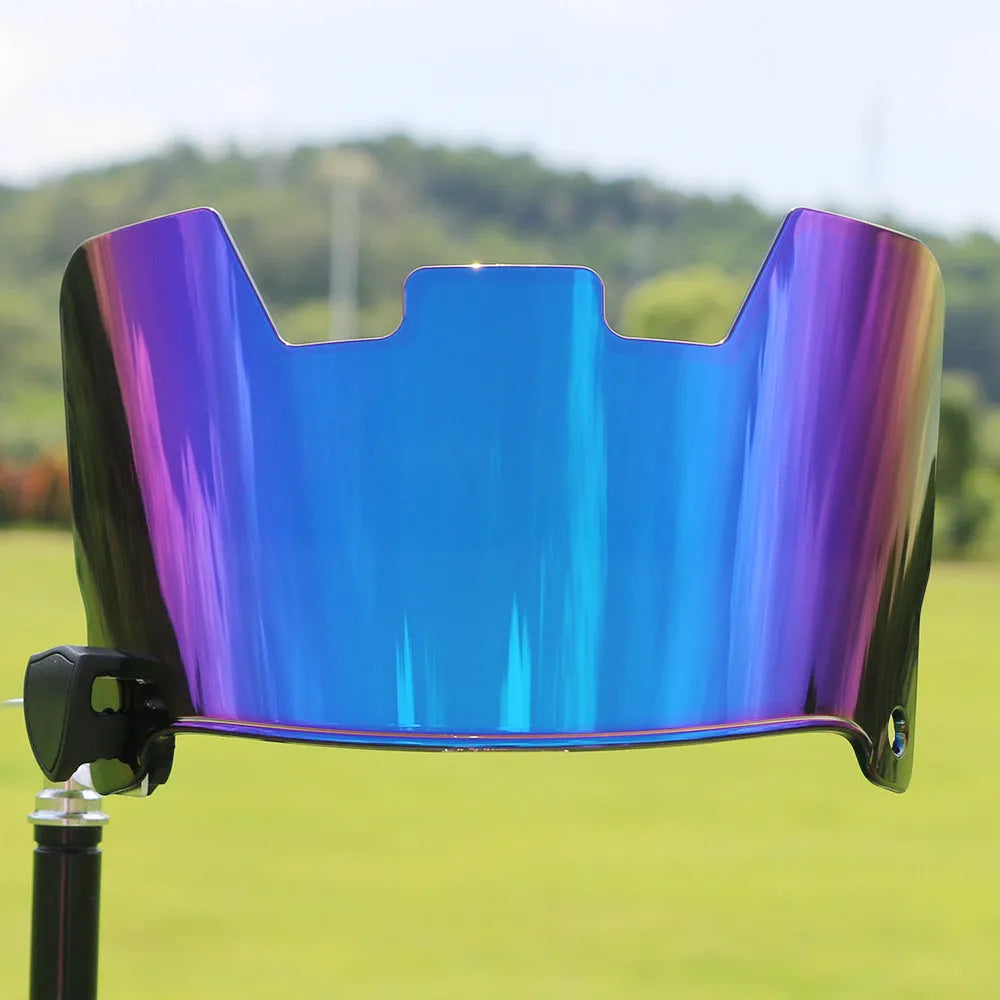 Rugby helmet goggles made from high-strength impact-resistant material for easy tool-free installation.