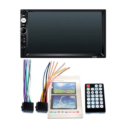 7-inch Bluetooth car player with LCD screen, 12V power, hardware plastic housing and reversing priority function
