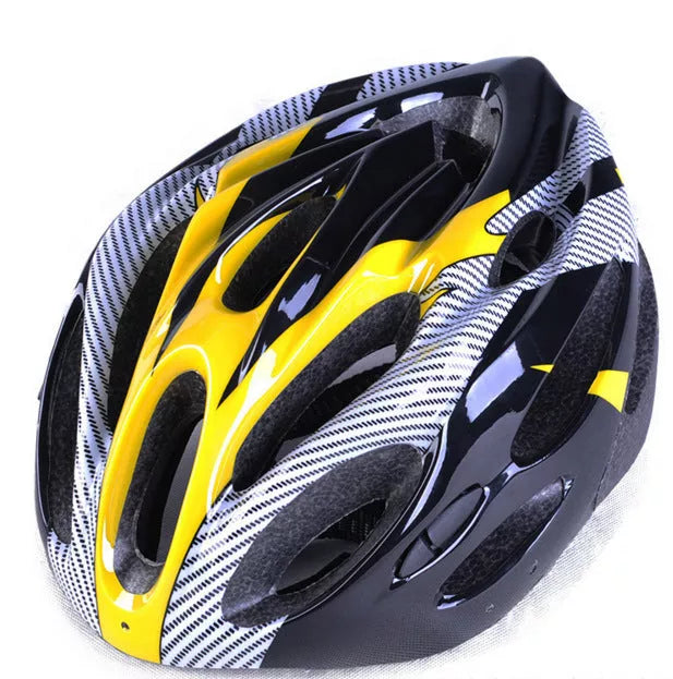 Adjustable mountain bike helmet in various colours with high-density EPS foam