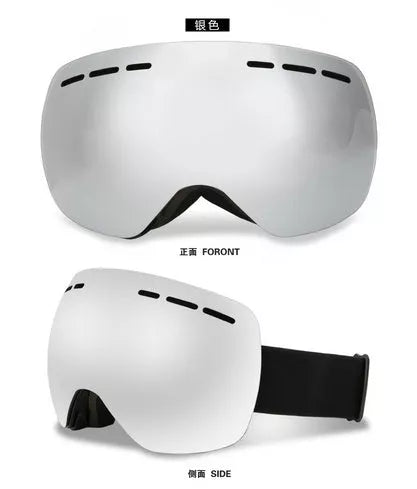 Professional ski goggles with anti-fog UV protection for winter sports