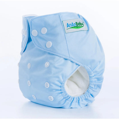 Solid colour leak-proof baby diaper pants with brushed cloth and bamboo charcoal lining, 36.5 x 32.5 cm