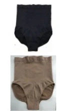 High-waisted ladies triangle seamless waist pants in black and skin tone