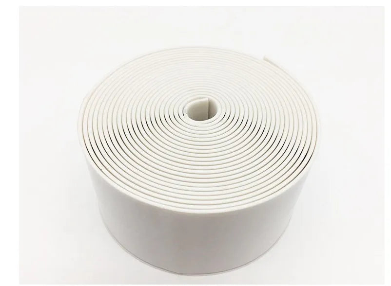 PVC wall corner protection tape roll showing 3.8cm width and porcelain white colour