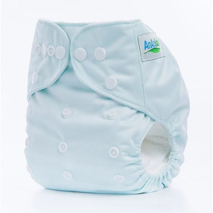 Solid colour leak-proof baby diaper pants with brushed cloth and bamboo charcoal lining, 36.5 x 32.5 cm