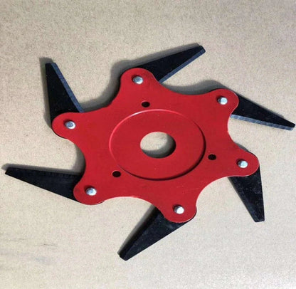 Premium manganese steel mowing blades with flexible design and durable construction for a clean, even lawn cut