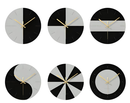 Large transparent tempered glass minimalist wall clock showing silent movement and included mounting hook.