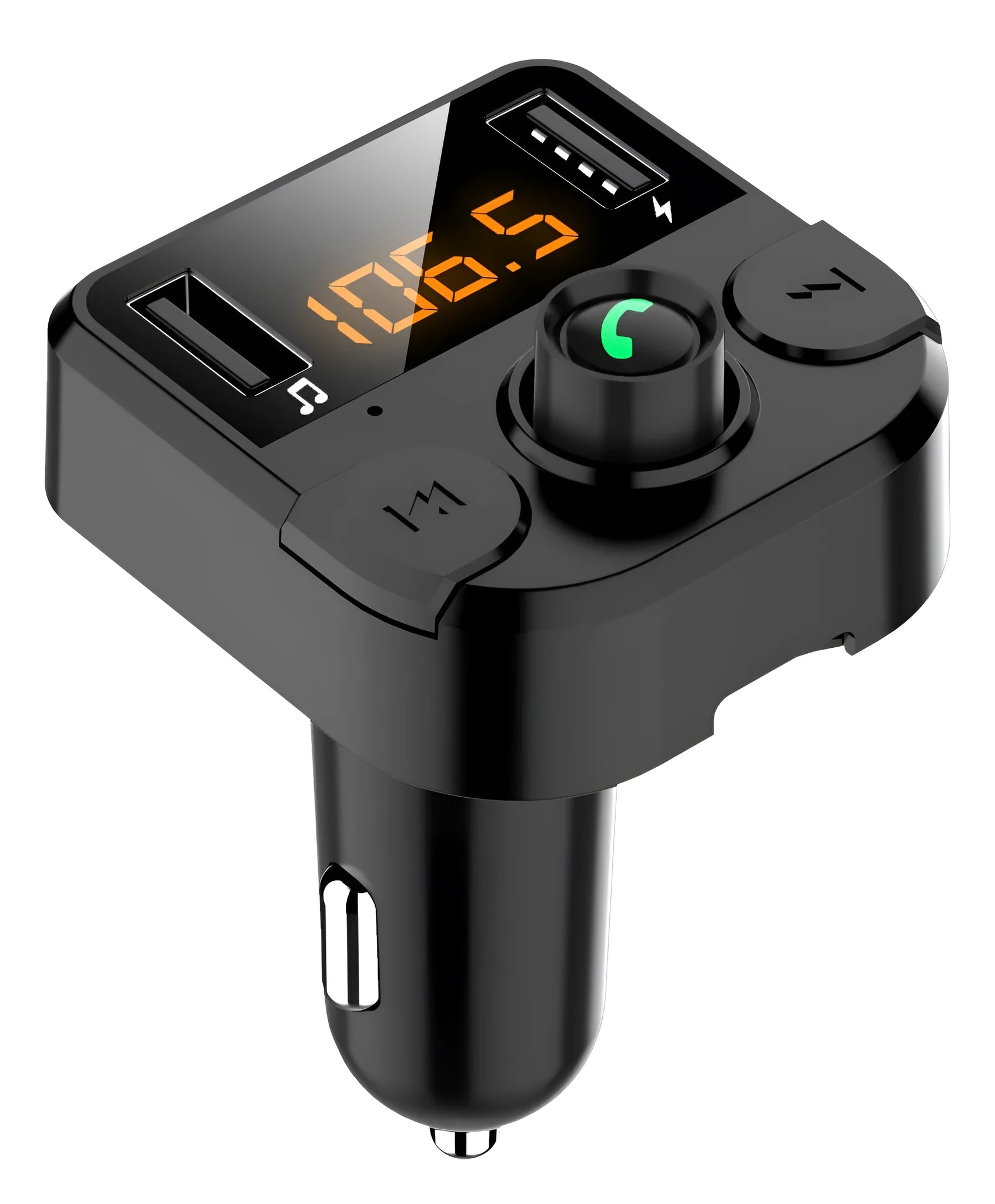 BT36B black car MP3 Bluetooth player with 1.1 inch screen for vehicle audio streaming