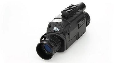 Black infrared monocular digital night vision 5x40mm with 500m range and 200x86x56mm body