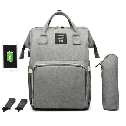 LEQUEEN Stylish Large Capacity Mummy Bag in various colors and styles, perfect for parents on the go.