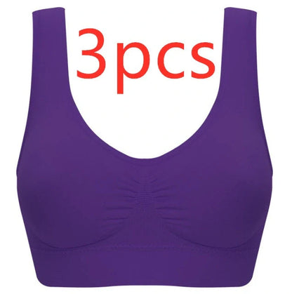 Comfortable women's yoga sports bra top for workouts and fitness activities