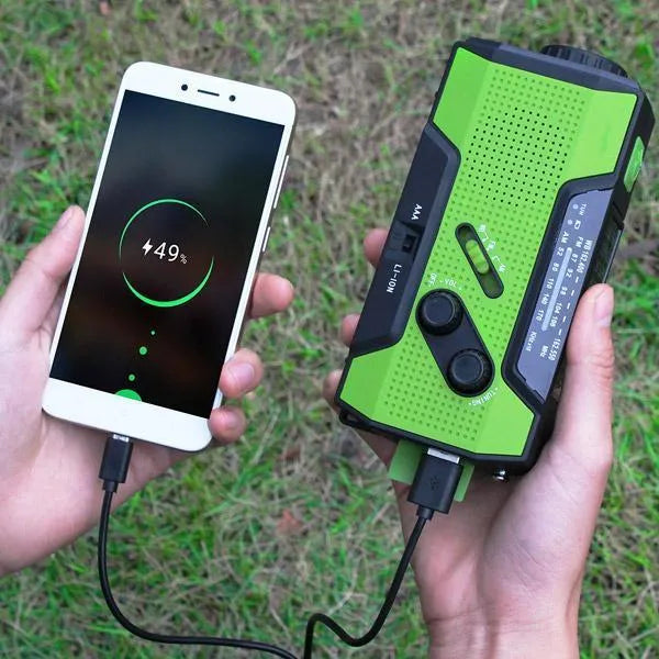 Pocket Solar Radio Engineering Plastic Solar Charging Waterproof for Daily Carry Camping Hiking Night Riding Diving Caving Hunting in Green Red White Yellow