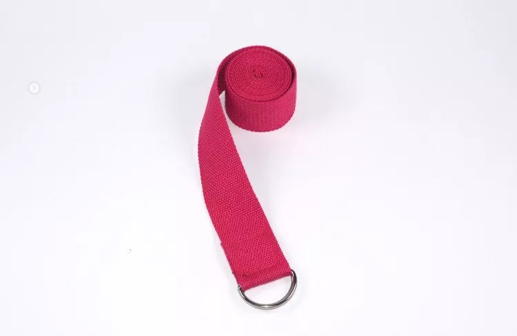 Adjustable cotton yoga tension band in various colours for flexibility training