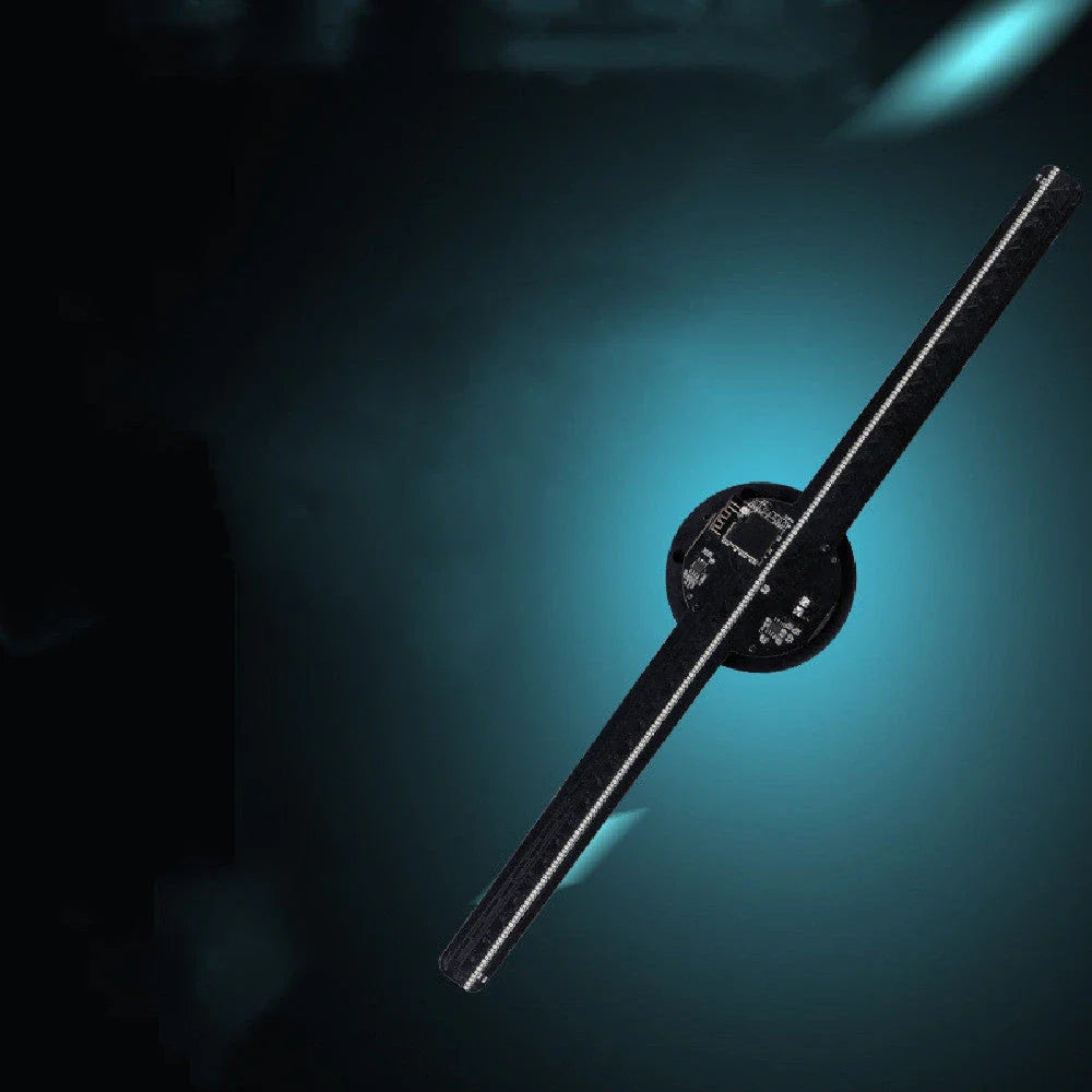 Cutting-Edge Holographic Fan Display for Dynamic Advertising - Mesmerizing 3D Effect, Sleek Design, Versatile Content Support