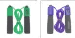 Adjustable 3 metre fitness skipping rope with foam handles in multiple colour options