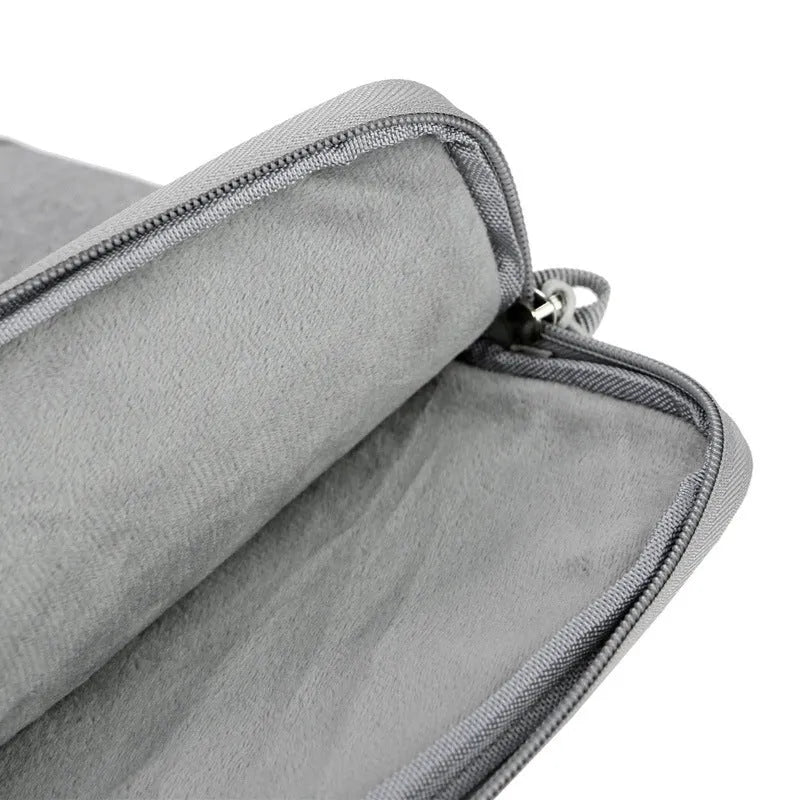 Oxford cloth laptop liner bag for MacBook 13-15 inch, zipper, multiple pockets, black blue grey pink