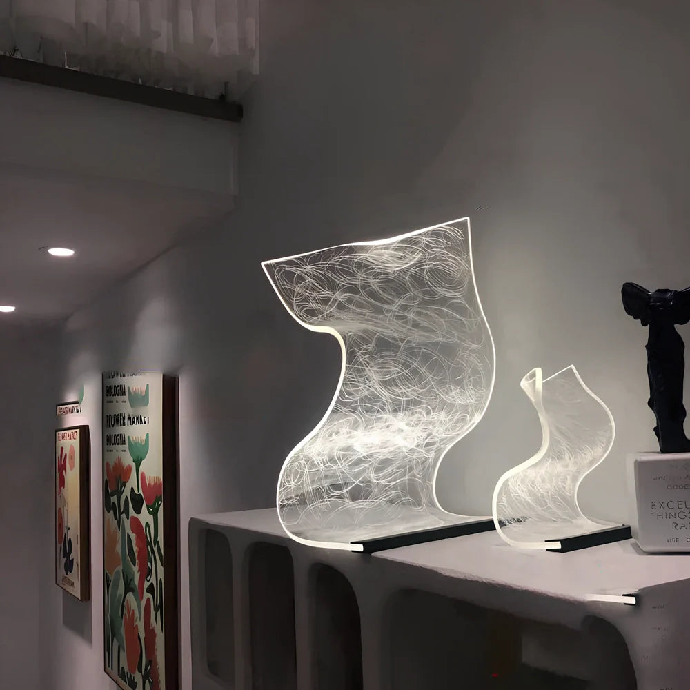 USB-powered bedside lamp with three colour settings and compact design