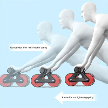 Premium dual-wheel abdominal roller for effective core strengthening exercises