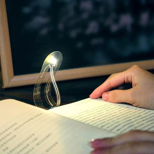 Foldable LED Bookmark Light for Reading - Premium Polycarbonate Construction, Long-Lasting Battery, Warm 4000K Illumination