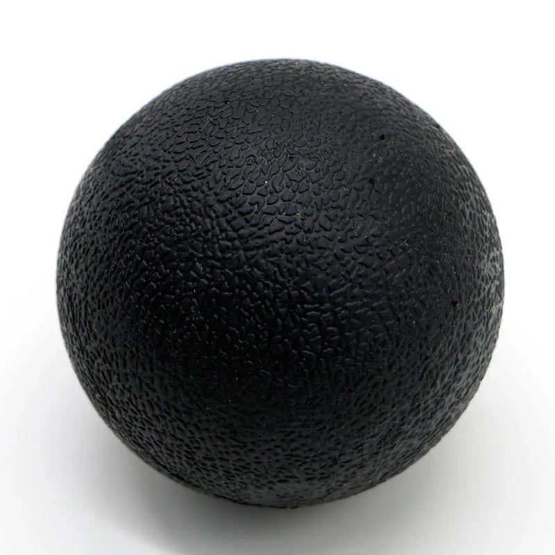 Green TPE yoga massage ball with 6.1 cm diameter for muscle relaxation
