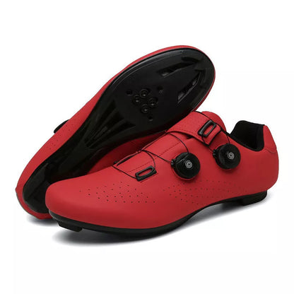 Road bike shoes with built-in lock for secure cycling