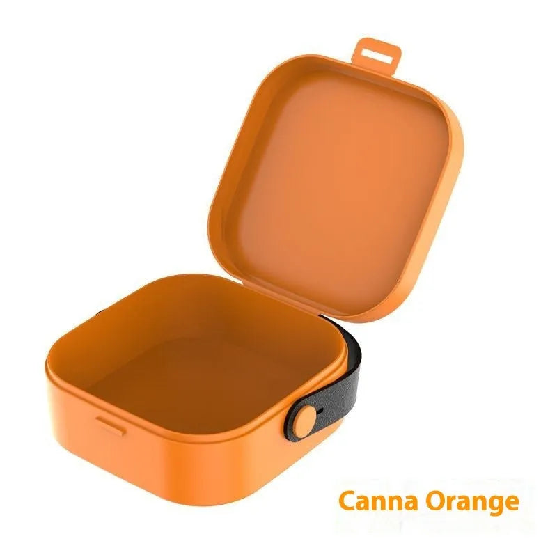 Multifunctional portable storage box for headset cables in polypropylene with cover, dimensions 4293092,3278158 cm