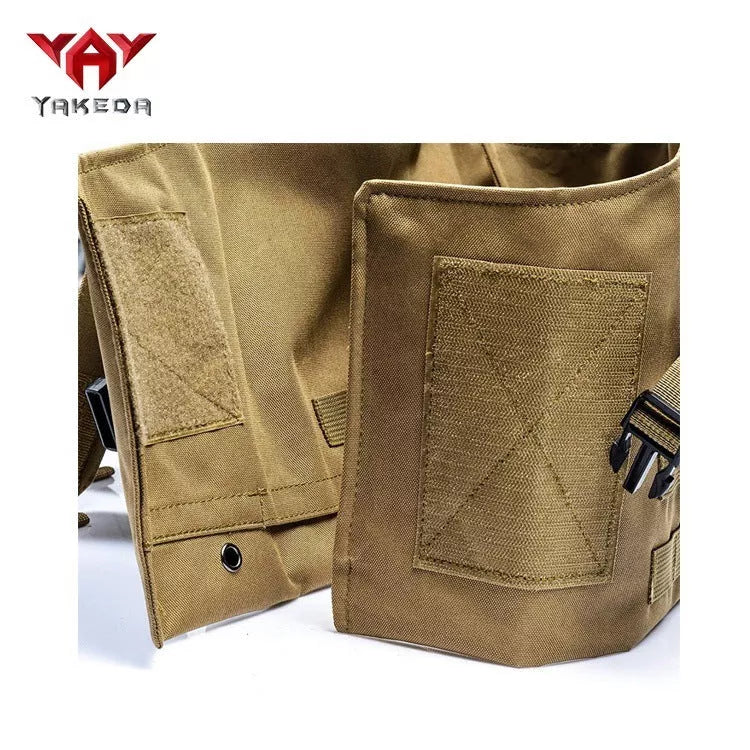 Military Fan Tactical Vest in black or mud for outdoor training and activities