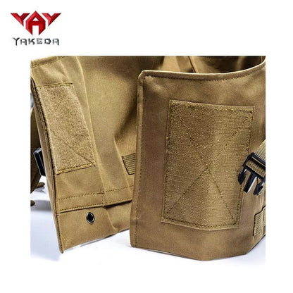 Military Fan Tactical Vest in black or mud for outdoor training and activities