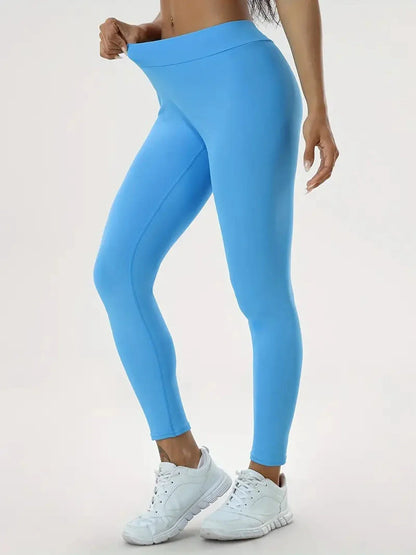 Women's high-waist yoga pants in various vibrant colors designed for comfort and style