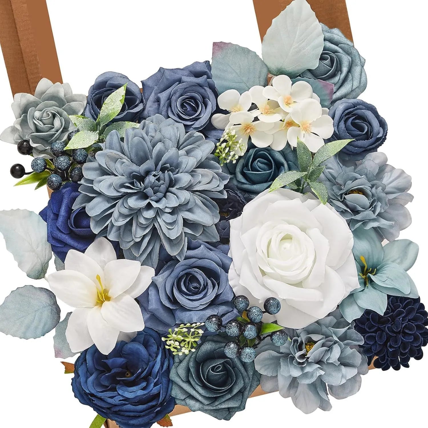 Silk flower wedding simulation box flower for layout planning in a selection of colours.