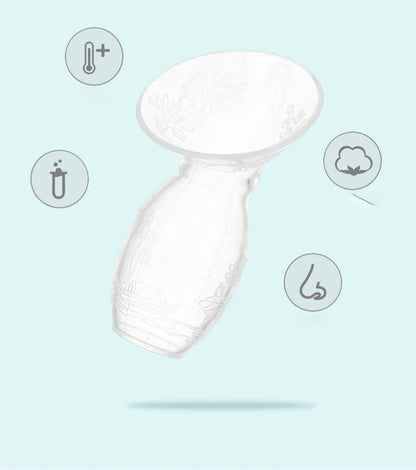 Full Silicone Breast Milk Collector with large opening for comfortable fit