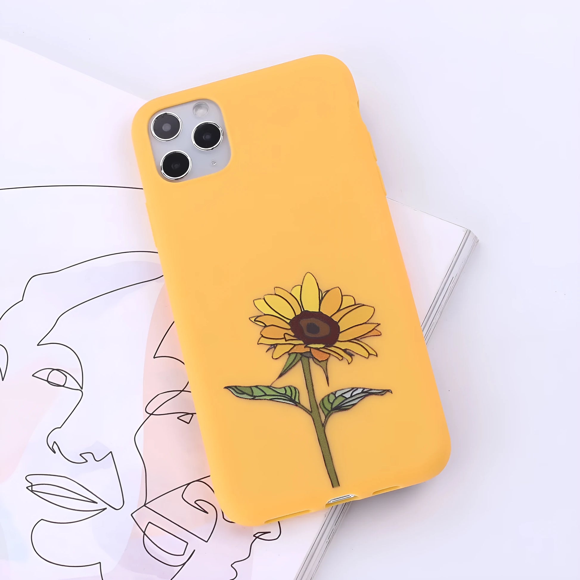 A selection of colourful TPU back cover cases for various Apple iPhone models.