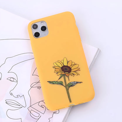 A selection of colourful TPU back cover cases for various Apple iPhone models.