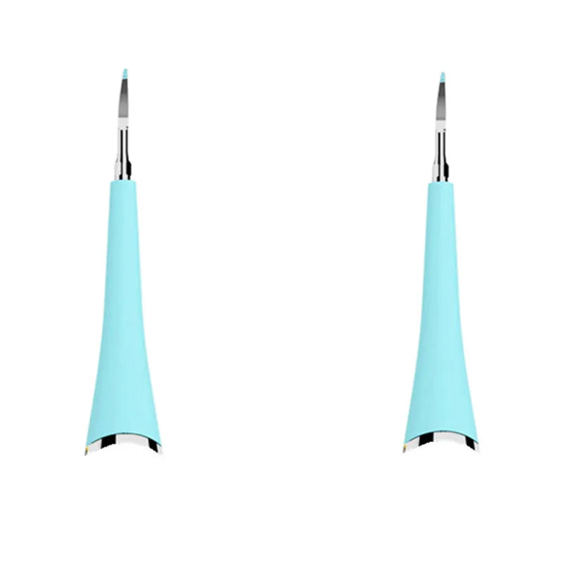 Pink and blue waterproof electric tooth scaler with 190mm handle for dental calculus removal