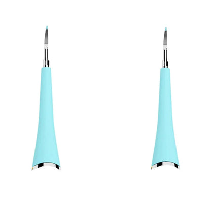Pink and blue waterproof electric tooth scaler with 190mm handle for dental calculus removal