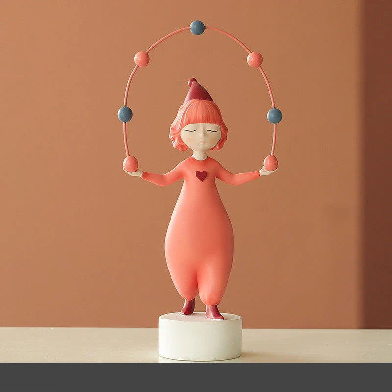 Beautifully sculpted resin elf figurine ornaments with intricate details, perfect for adding a touch of whimsical woodland charm to your home decor
