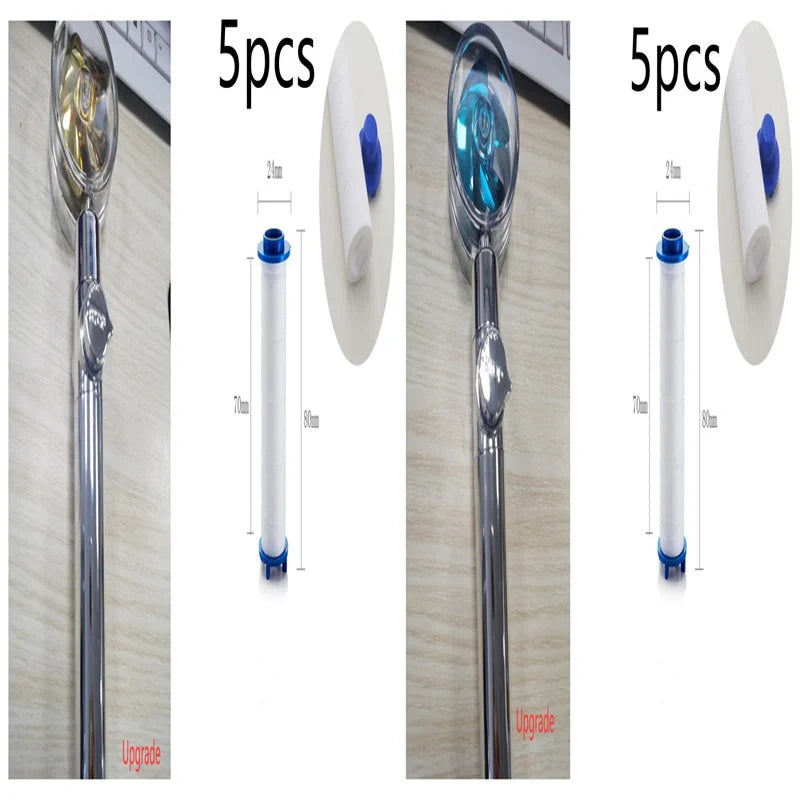 Turbo Propeller Shower Head with 360° fan extension and holder for a luxurious shower experience