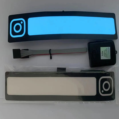 27cm luminous car sticker with 0.35mm thickness and 8000-hour lifespan for dashboard lighting