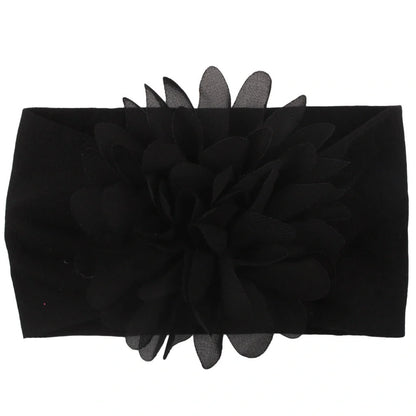 Handcrafted chiffon flower baby headband for little princesses, available in various colours and styles.