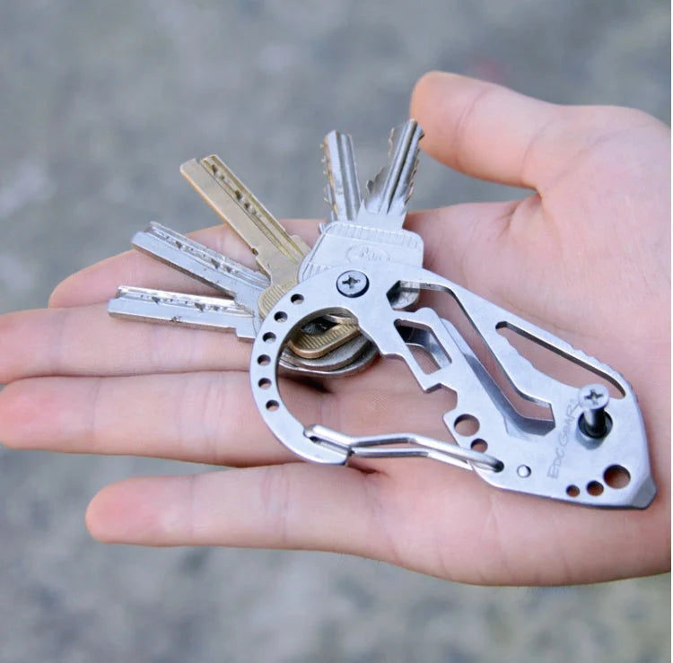 Durable outdoor key clip with bottle opener for adventurers