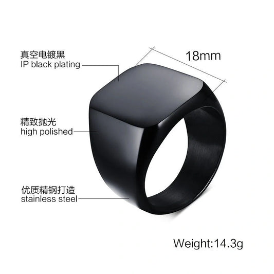 Jinshengfeng Jewellery Ring with Adjustable Lighting in Three Colours: Gold, Black, and Silver