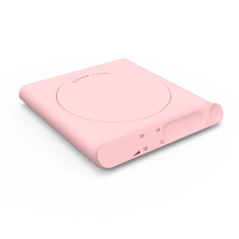Touch the Warm mechanical USB heating cup pad in pink colour with USB cable