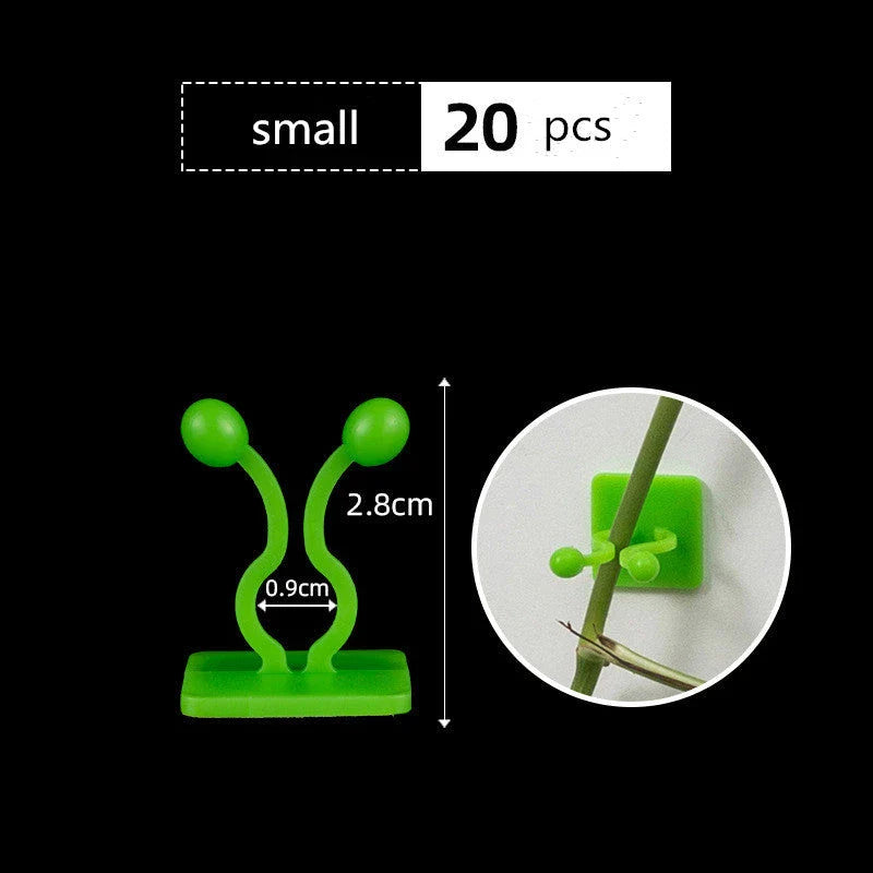 Decorative plant wall clips made of eco-friendly ABS resin in a leaf shape, providing an easy solution for supporting climbing indoor and outdoor plants