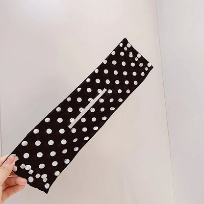Women's elegant cloth headband with diamond or pearl accents for stylish hairstyles